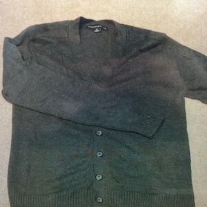 Men's Black Cardigan Sweater